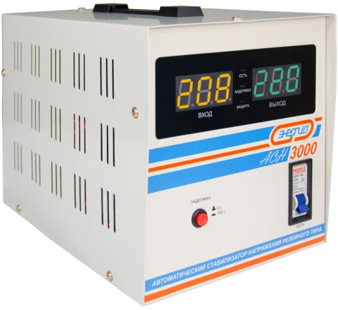 Стабилизатор  АСН- 3000  ЭНЕРГИЯ с цифр. дисплеем/ Stabilizer ASN-3000 ENERGY with numbers. display фото 6