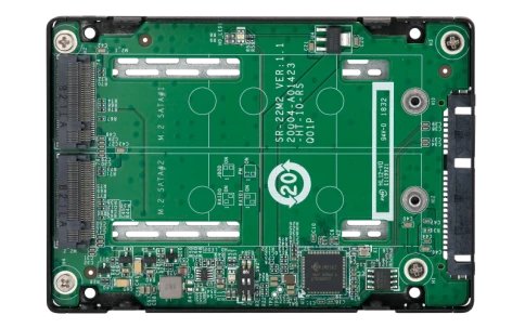 Адаптер/ QNAP QDA-A2MAR HDD/SSD drives adapter 2 x M.2 2280 SATA SSD -> 1 x SATA 2.5" , Transfer rate 6 Gb/s. Supports RAID 0, 1, JBOD. w/o HDD фото 6