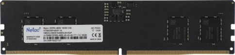 Оперативная память DDR5 16GB 4800MHz Netac NTBSD5P48SP-16 Basic RTL Gaming PC5-38400 CL40 DIMM ECC 288-pin 1.1В original Intel Ret [NTBSD5P48SP-16] фото 1