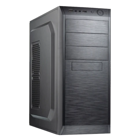 Корпус c блоком питания 450 Ватт/ Case Foxline FL-815, ATX, 3x5.25EXT, 1x3.5EXT, 3x3.5INT, 2xUSB2.0, HDA, w/o FAN, w/450W ATX PSU, w/1.2m EU pwr cord фото 1