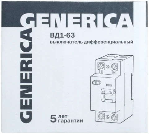 УЗО ВД1-63 2Р 16А 30мА GENERICA фото 6
