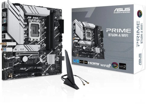 Материнская плата ASUS PRIME B760M-A WIFI Soc-1700 Intel B760 4xDDR5 mATX AC`97 8ch(7.1) 2.5Gg RAID+HDMI+DP [PRIME B760M-A WIFI] фото 8