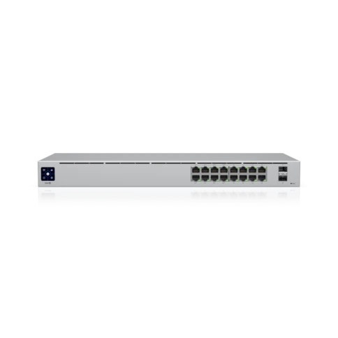 Коммутатор/ 16-port, Layer 2 PoE switch with a silent, fanless cooling system.42W total PoE availability фото 3