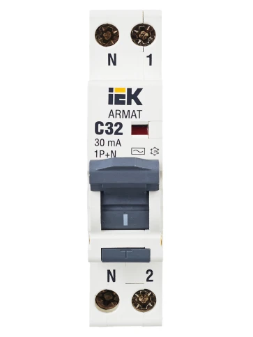 ARMAT АВДТ B06S 1P+NP C32 30мА тип AC (18мм) IEK фото 7
