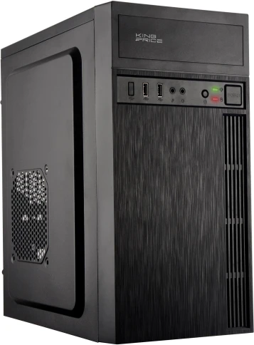 Корпус KingPrice KPCC-MN210 черный mATX 1x80mm 2x120mm 2xUSB2.0 audio [KPCC-MN210] фото 1