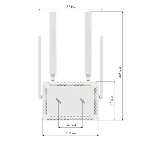 Маршрутизатор/ Netcraze Explorer 4G Интернет-центр с модемом 4G, Mesh Wi-Fi 5 AC1200 и 4-портовым Smart-коммутатором фото 6