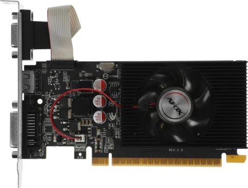 Видеокарта Afox PCI-E 2.0 AF730-2048D3L6 NVIDIA GeForce GT 730 2Gb 128bit GDDR3 700/1333 DVIx1 HDMIx1 CRTx1 HDCP Ret low profile фото 1