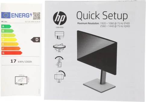 Монитор HP 27" E27 G5 черный IPS LED 16:9 HDMI матовая HAS Piv 300cd 178гр/178гр 1920x1080 75Hz DP FHD USB 6.96кг фото 10