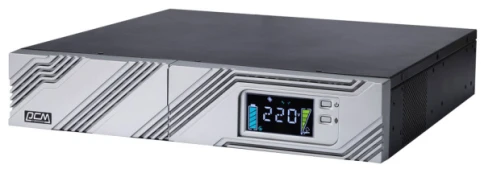 ИБП SRT-1500A, линейно-интерактивный, 1500ВА, 1350Вт, LCD, Rack/Tower, 8 розеток IEC320 C13 с резервным питанием, USB, RS-232, слот под SNMP карту, EPO, защита RJ45, ШхГхВ 428х563х84мм., вес 24кг./ UPS POWERCOM SRT-1500A, line-interactive, 1500VA, 1350W, фото 1