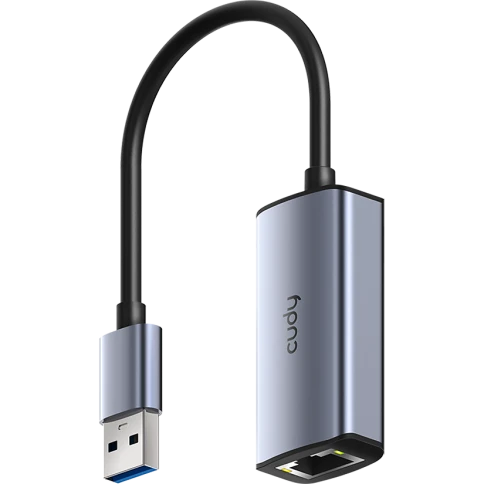 Адаптер/ Aluminum Portable USB-C to 2.5G Ethernet Adapter, Compatible with Laptop, MacBook, Surface, PC with Windows, XP, Mac/Linux and more фото 1