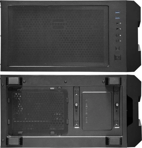 Корпус Chieftec Hunter черный ATX 4x120mm 4x140mm 2xUSB3.1 audio bott PSU [GS-01B-OP] фото 3