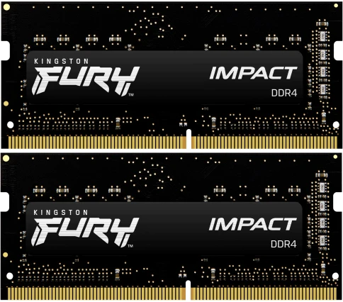 Память оперативная/ Kingston 16GB 3200MT/s DDR4 CL20 SODIMM (Kit of 2) FURY Impact фото 1