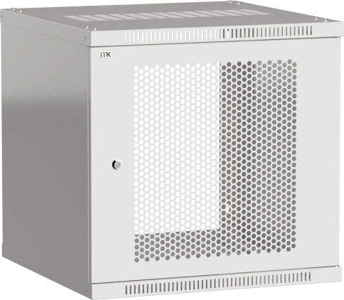 ITK Шкаф LINEA WE 9U 600x650мм дверь перфорированная серый фото 1