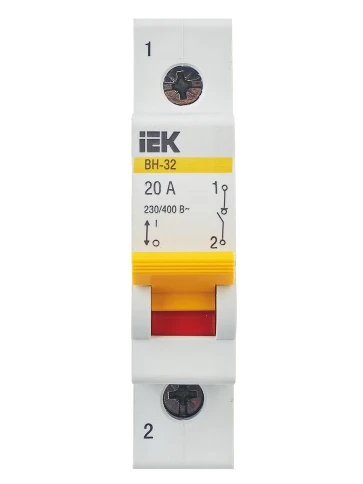 KARAT Выключатель нагрузки (мини-рубильник) ВН-32 1P 20А IEK фото 6