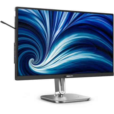 Монитор Philips 24B2N4200 23.8'', 1920x1080, IPS, 120hz, 50M:1, 300cd, 4ms, VGA, HDMI 1.4, DP 1.2, 4xUSB 3.2, Speakers, H. adj 150mm, pivot, VESA, 3Y, Black/ Philips 24B2N4200 23.8'', 1920x1080, IPS, 120hz, 50M:1, 300cd, 4ms, VGA, HDMI фото 2