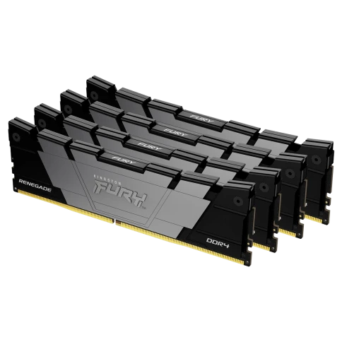 Память оперативная/ Kingston 32GB 3200MT/s DDR4 CL16 DIMM (Kit of 4) FURY Renegade Black фото 1