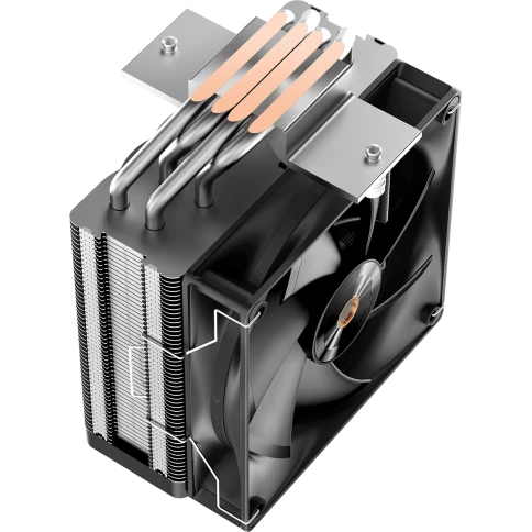 Кулер для процессора/ CPU Cooler Ocypus Delta A40 Elite BK (220W, 4-pin PWM, 156.7mm, Al/Cu, 4x6mm, 1x120mm, 73CFM, 29dBA, 2000RPM, S: 1851/1700/1200/115X, AM5/AM4, black) фото 5