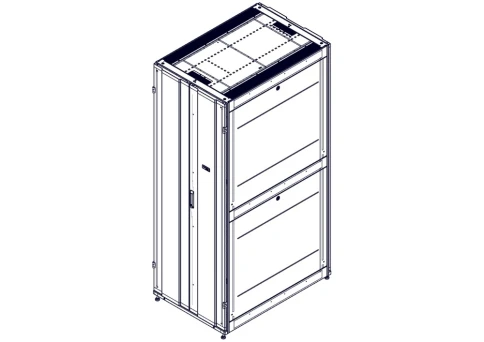 Шкаф Systeme Electric, серия Uniprom, 48U-800/1200, боковые панели 4шт, черный фото 6