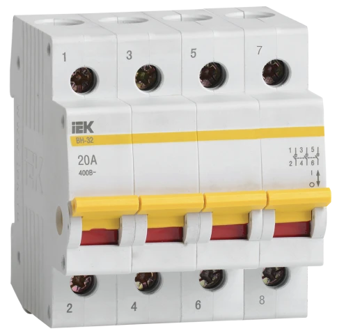 KARAT Выключатель нагрузки (мини-рубильник) ВН-32 4P 20А IEK фото 1