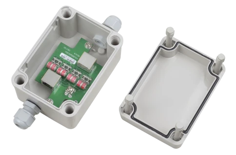 Грозозащита/ SC&T SP006PHO Уличное устройство грозозащиты Ethernet c PoE одноканальное. фото 2