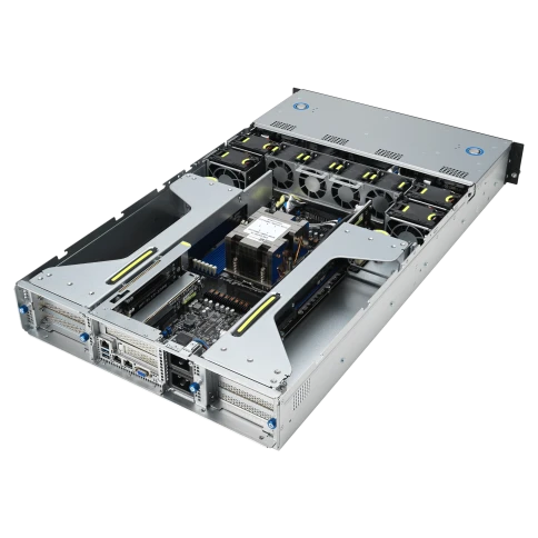 Серверная платформа/ ASUS ESC4000A-E12-SKU1, 2U GPU, 1 x SP5 LGA6096 EPYC 9004 (400W), 12DIMM DDR5, 2 x 2.5" SATA/SAS*/NVMe + 2 x 3.5" SATA/SAS*/NVMe + 2 x 3.5" SATA/SAS*,2 x GbE LAN (I350), 1+1 2600W фото 5