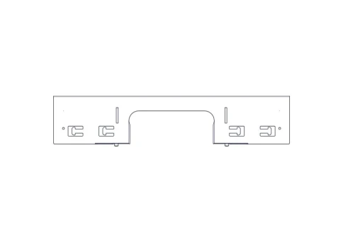Divider with opening for laying Systeme Electric cables, on the roof of Uniprom Rack cabinets 600mm wide, 2 pcs. фото 14