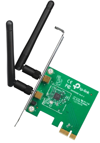 Адаптер Wi-Fi/ 300Mbps Wireless N PCI Express Adapter, Atheros, 2T2R, 2.4GHz, 802.11n/g/b, 2 detachable antennas фото 1