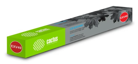 -/ Картридж лазерный Cactus CS-EXV49C C-EXV49C C голубой (19000стр.) для Canon IR C3320/C3320i/C3325i/C фото 1
