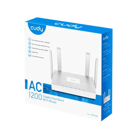 Маршрутизатор/ AC1200 Gigabit Dual Band Wi-Fi Router, Chipset MediaTek, 3x 10/100/1000Mbps RJ45 Ports, 4 x 5dBi fixed antennas,  WiFi router/AP/ Repeater/WISP Mode, 802.11ac/a/b/g/n, 867Mbps at 5GHz + 300Mbps at 2.4GHz, Zerotier/Wireguard/OpenVPN/IPSec/L2 фото 5