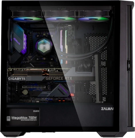 Корпус Zalman Z10 черный ATX 10x120mm 2x140mm 2xUSB3.0 audio bott PSU [Z10] фото 2
