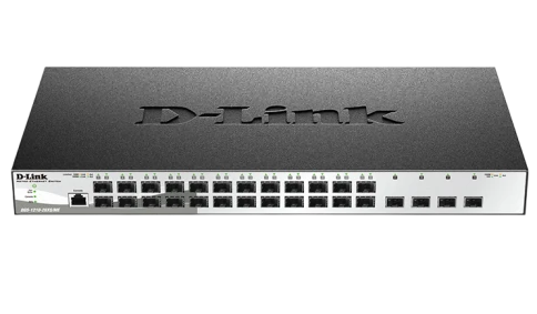 Управляемый L2 коммутатор/ Управляемый L2 коммутатор, 24x1000Base-X SFP, 4x10GBase-X SFP+, CLI, консольный порт RJ-45, RPS, поддержка Dying Gasp фото 1