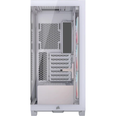 Корпус без блока питания/ Case Corsair 3500X LX-R RGB iCUE LINK, Midi-Tower, TG, 3x120mm ARGB, 2xUSB-A 3.2, 1xUSB 3.2 Type-C, E-ATX, ATX, mATX, mITX White фото 3
