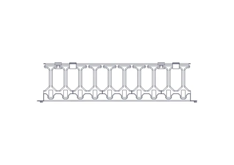 Horizontal cable organizer Systeme Electric, Excelente series, 1U, plastic fingers, with cover фото 10