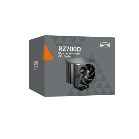 Кулер для процессора/ CPU Cooler PCCooler RZ700D BK (270W, 4-pin PWM, 159.5mm, Al/Cu, 7x6mm, 2x120mm, 79.8CFM, 35.9dBA, 2400RPM, S: 1851/1700/1200/115X, AM5/AM4, black) фото 8