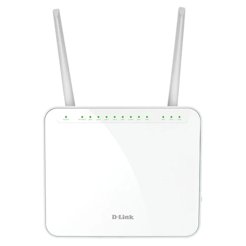 маршрутизатор/ DVG-5402G/R1A AC1200 Wi-Fi Router, 1000Base-T WAN, 4x1000Base-T LAN, 2x5dBi external antennas, 2xFXS+USB ports, 3G/LTE support фото 1