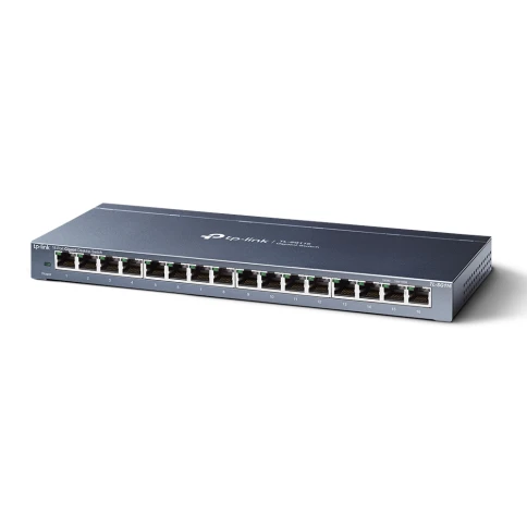 Коммутатор/ 16-Port Gigabit Desktop Switch, 16 Gigabit RJ45 Ports, Desktop Steel Case фото 2