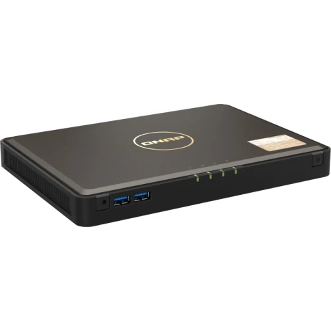 Сетевое хранилище без дисков/ SMB QNAP TBS-464-8G NAS  4-bay M.2 NVMe, Intel Celeron N5105 4-core/4-thread 2.0-2.9 GHz, 8 GB DDR4, 2 x 2.5 GbE, 2xUSB 3.2 Gen 1 port, 3xUSB 2.0 port, 2xHDMI Output фото 2