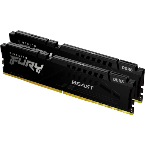 Память оперативная/ Kingston 32GB 5200MT/s DDR5 CL40 DIMM (Kit of 2) FURY Beast Black XMP фото 1