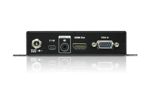 Конвертер с возможностью масштабирования, VGA+AUDIO=>HDMI, HD-DB15+MIM-JACK>HDMI, Female, Б.П. 5.3V, (1920x1200 DDC2B 1080p)/ VGA TO HDMI CONFERTER W/SCALER W/EU ADP фото 2