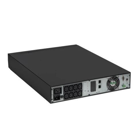 8775 SKAT-UPS 3000-RACK-ON-E P3 ИБП 3000ВА/3000 Вт, 2U, On-Line, синус, внешн. АКБ 72В (6х12В), 8хC13+1xC19, USB, RS232, слот для карт (SNMP, реле), EPO, ШхГхВ 440х602х86,5 масса 8.8 кг фото 11