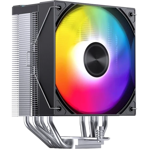 Кулер для процессора/ CPU Cooler JONSBO CA40 ARGB (225W, 4-pin PWM, 157mm, Al/Cu, 4x6mm, ARGB, 1x120mm, 69.61CFM, 32.6dBA, 1800RPM, S: 1851/1700/1200/115X, AM4/AM5 Black) фото 1