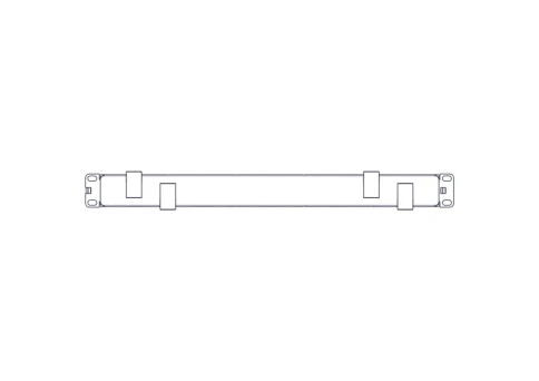 Horizontal cable organizer Systeme Electric, Excelente series, 1U, plastic fingers, with cover фото 13