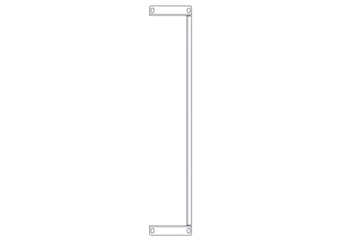 Фиксированная полка Systeme Electric, серия Uniprom, 2U, 450мм, до 15кг фото 9