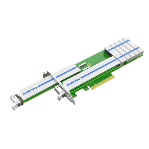 Адаптер для SSD/ PCle3.0 x8 2*M.2 NVMe Raid Adapter фото 1