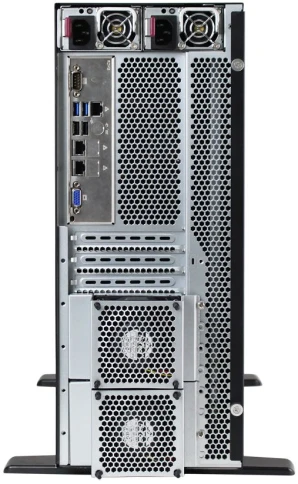 Серверный корпус/ Server case FL-T4UHS835E, 4U/Tower, max MB dimensions 15.2"x13.2", 8x2,5"/3,5 hotswap HDD bays, support 1xSlimODD (optional), SATA/SAS/NVME Tri-mode Backplane, 3x12038 int. fan, 2x8038 rear fan,11xFH PCIe expansion slots, фото 6