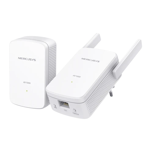 Комплект гигабитных Wi-Fi адаптеров Powerline/ AV1000 Powerline kit with 300Mbps Wi-Fi, plug and play, up to 300 meters over an existing electrical circuit, the kit includes a MP510 and a MP500 фото 1