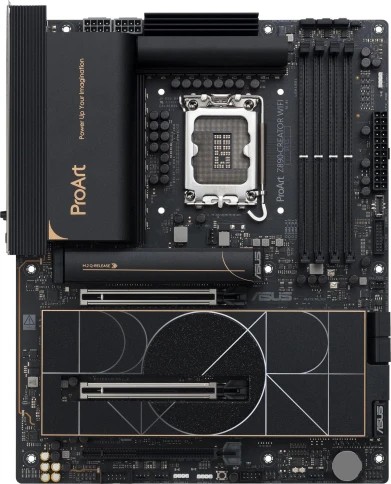 Материнская плата Asus PROART Z890-CREATOR WIFI Soc-1851 Intel Z890 4xDDR5 ATX AC`97 8ch(7.1) 1 x 10Gigabit + 1 x 2.5Gigabit RAID+HDMI+DP фото 2