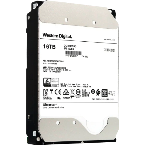 Жесткий диск/ HDD WD SAS Server 16Tb Ultrastar DC HC550 7200 12Gb/s 51 фото 1