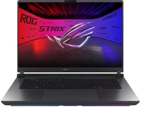 Ноутбук/ ASUS ROG Strix G16 G615JMR-S5202 16"(2560x1600 (матовый, 240Hz) IPS)/Intel Core i7 14650HX(2.2Ghz)/16384Mb/1024PCISSDGb/noDVD/Ext:NVIDIA GeForce RTX 5060(8192Mb)/Cam/BT/WiFi/90WHr/war 1y/2.65kg/Eclipse Gray/DOS фото 1