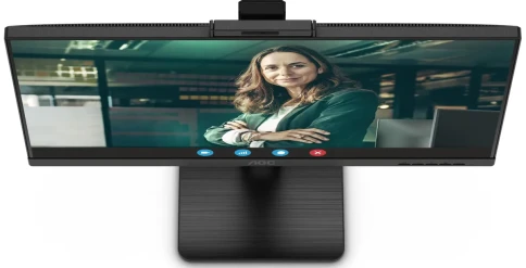 AOC Q27P3QW 27" 2560x1440, IPS, 75Hz, 50M:1, 350cd,  4ms, 2xHDMI 1.4, DisplayPort 1.2, 4xUSB 3.2, Camera 2.0mp, H. adj 150mm, pivot, Speakers, VESA, 3Y, Black фото 6